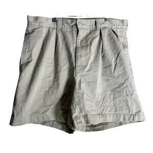 vtg Polo Ralph Lauren Shorts Mens 36 Tyler Chino Pleated Tan Khaki Golf